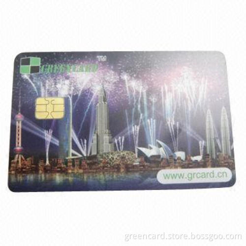 Contact IC Card with Intelligent 256 Bytes EEPROM, Made of PVC